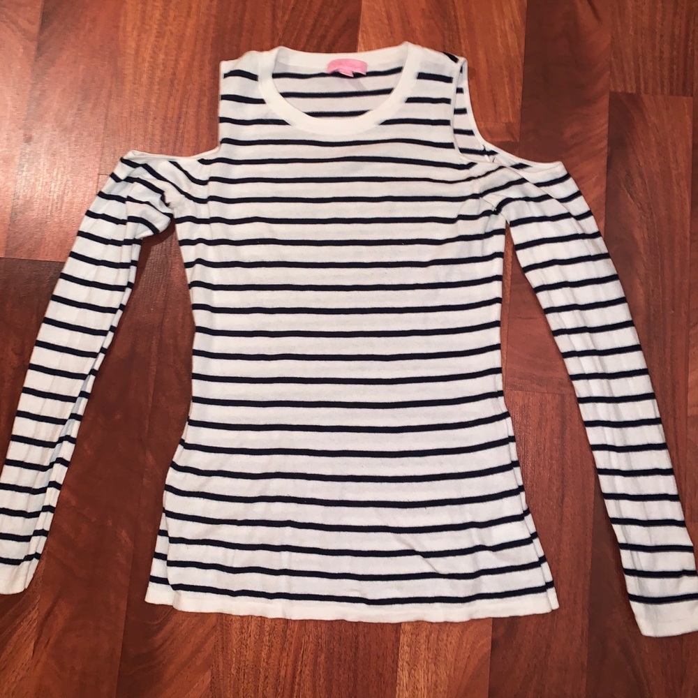 Lilly Pulitzer Cold shoulder striped sweater